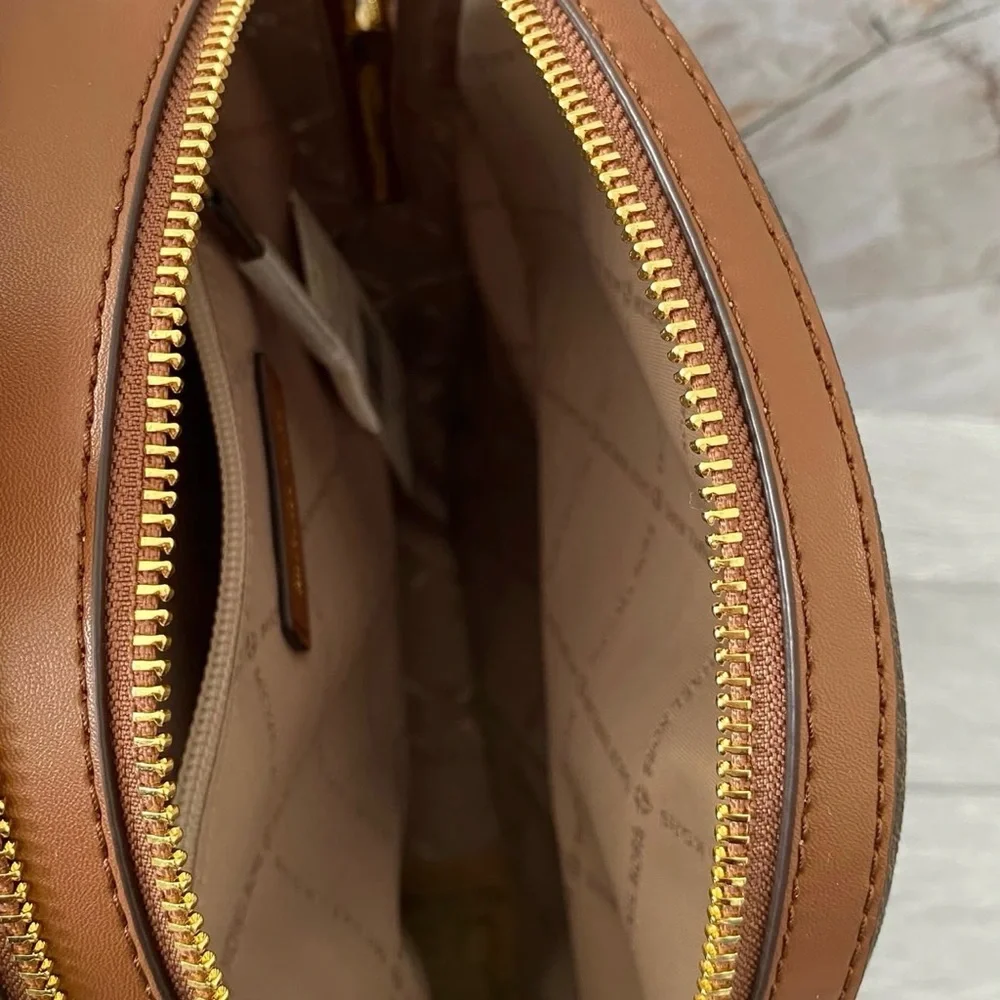 Michael Kors Jayce Medium Brown Signature Backpack - Picture 7 of 8